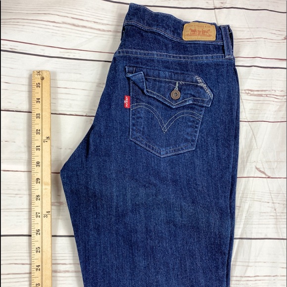 Levi’s Dark Wash Mid Rise Stretch Boot Cut 515 Jeans Size 4 T - Picture 10 of 10